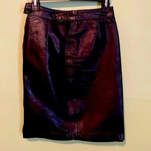 Vintage Bermans Leather Skirt